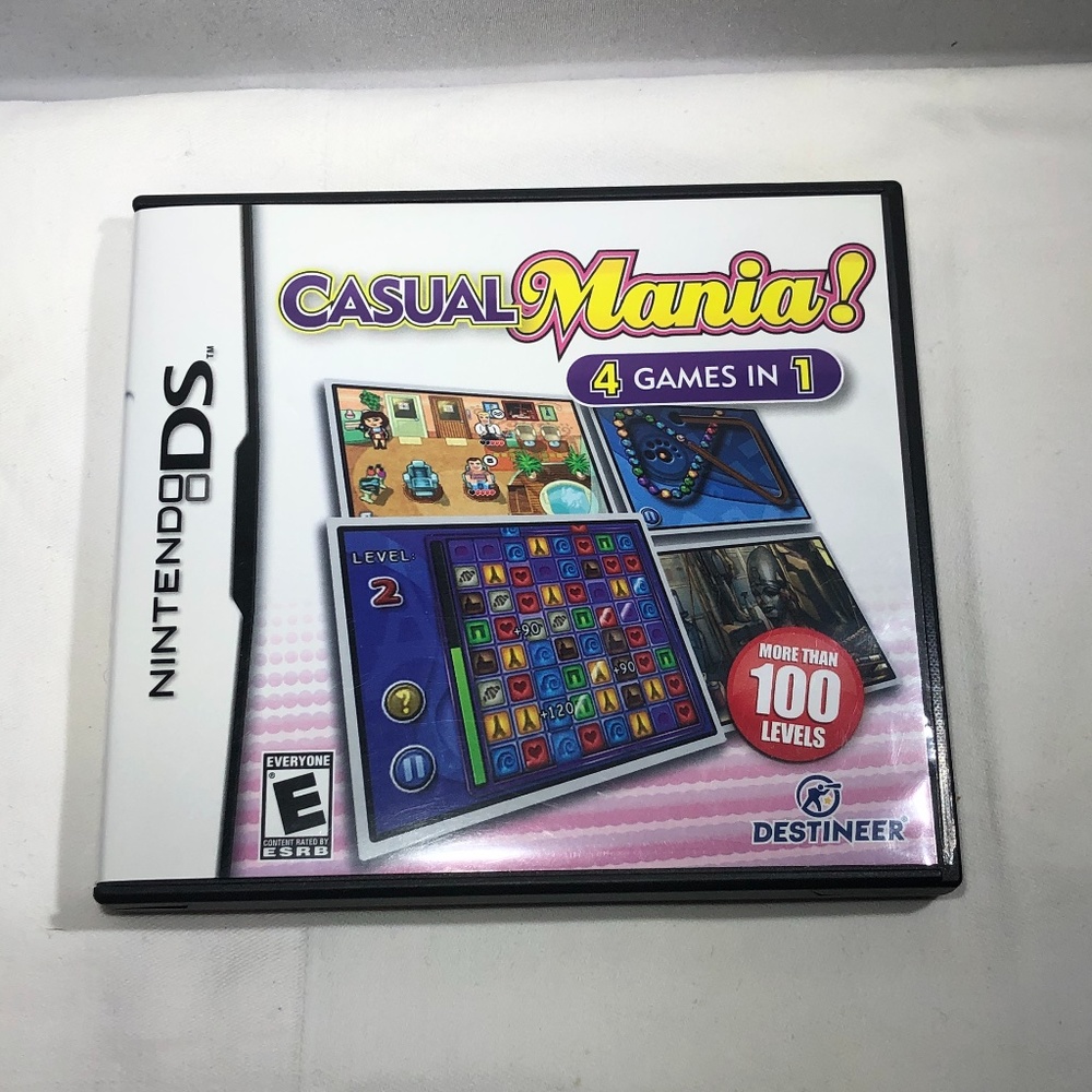 NINTENDO DS CASUAL MANIA GAME 4 GAMES IN 1